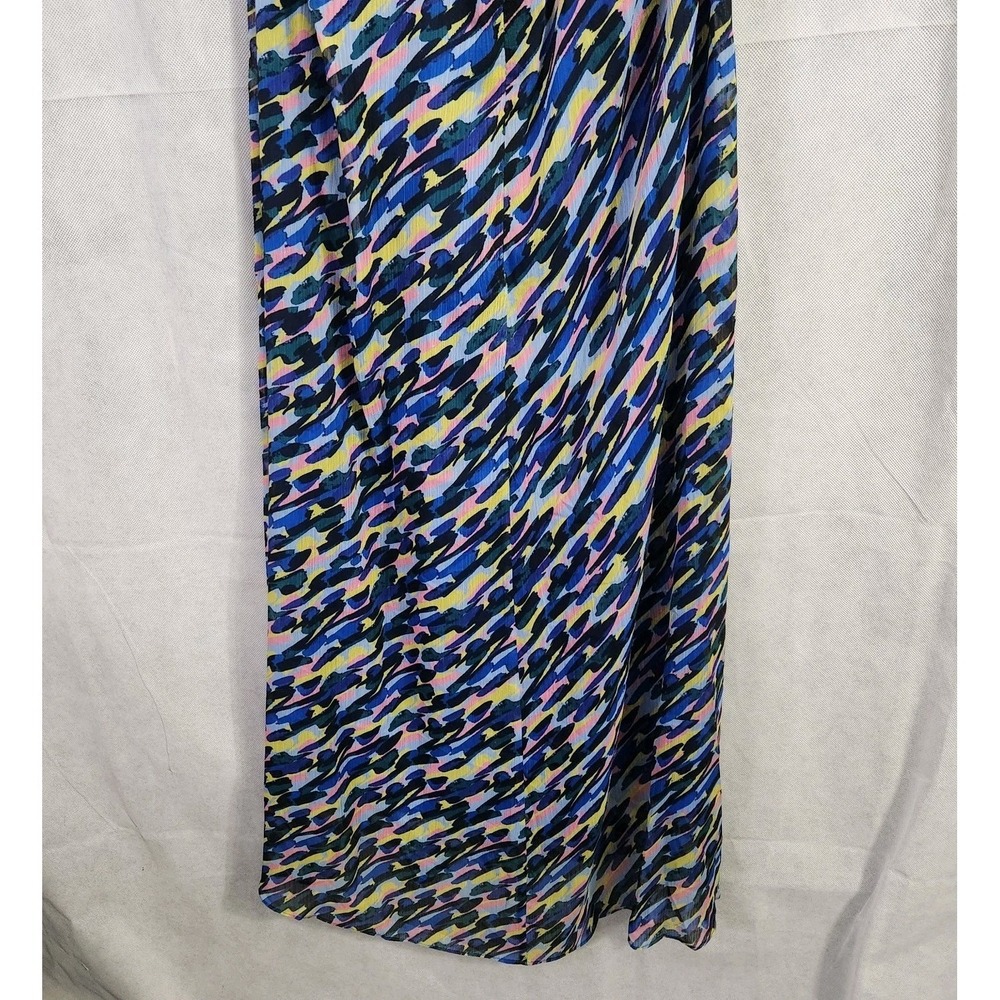 DONNA MORGAN Women's Halter Neck with Ring Trim and High Low Midi Size 16 - Picture 11 of 16